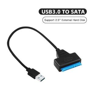 USB 3.0-SATA 케이블 지원 2.5 인치 외장형 HDD SSD 하드 드라이브 어댑터 컴퓨터 커넥터 변환기