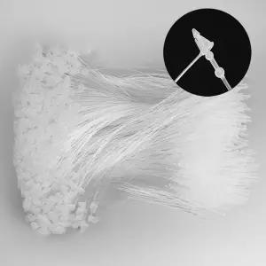 투명 PP 택끈 행택고리 라벨끈 12.5cm 1000개 ekf19hAS
