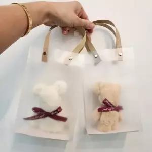어린이집 돌잔치 생일 답례품 리본 곰돌이 자수 손수건 핸드타월 포장백 구성 선물 백일