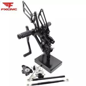 혼다 CBR600RR 600 20032006 조정 가능한 오토바이 발판 리어 세트 CNC 알루미늄 풋 페그