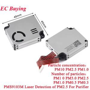PMS9103M PM2.5 레이저 먼지 입자 센서 모듈  PM2S-3 감지  실내 가스 공기질 청정기 플랜터