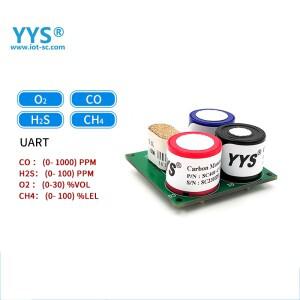 YYS 가스 센서 교체  산업용 감지 모듈  UART OR RS485 출력  ZCE04B  O2  CO  H2S  CH4  SC401  4IN1