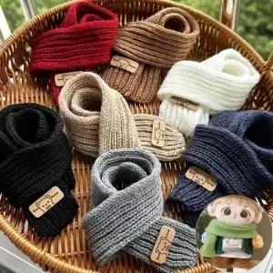 DIY 인형 의류 캐주얼 착용 스카프 면 니트 멀티 컬러 작은 곰 액세서리 20cm