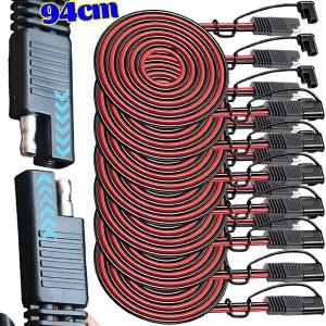 21개 배터리 충전 케이블 SAE to 12V-36V 퀵 디스커넥트 연장 방수 차량용 16AWG 라인