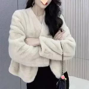 [하프클럽/]겨울 무지 반코트 여성 패션 하프코트 따뜻한 데일리