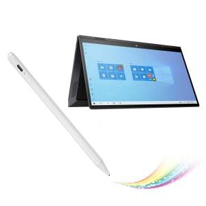 HP Envy용 스타일러스 펜 X360 컨버터블 2-in-1 15.6인치 펜 Envy 펜과 호환되는 액티브 디지털 타입-C 충전으로 스케치 및 메모 작성에 적합 흰색