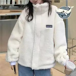 부드러운 뽀글이 후드 점퍼 따뜻한 겨울 아우터 여성아우터 여성점퍼 캐주얼점퍼