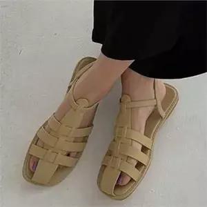 [에이치플러스몰]직장인 스트랩 샌들 230~250mm 데일리 여성 스트랩 샌들 230~250mm 가죽