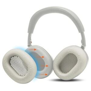 WC 스웨트Z XM6 u2013 특허 실리콘 이어패드 스웨트 커버 위키드 쿠션의 소니 WH-1000XM6 호환 | 패드Z XL에 맞지 않음 땀 방지 및 쉽게 세탁 가능 플래티넘 실버
