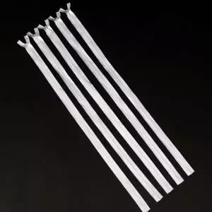 미싱부자재 콘솔지퍼 화이트 60cm 5P