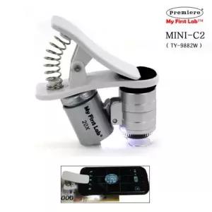 프리미어 MINI-C2 휴대폰 현미경 확대경 학습교구 (TY-9882W) 과학실험