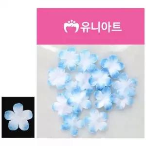 [콩심팥심]흰색 파랑 조화꽃 인테리어소품 파란색꽃 장식 소품