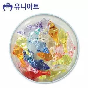 [콩심팥심]모양비즈 23번 크리스탈비즈 2cm 4.5cm 5000통 미술만들기 공예