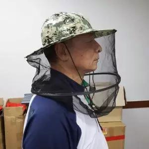 [콩심팥심]카모플라주 망사 방충모자 날벌레방지 해충방지 낚시모자 농사