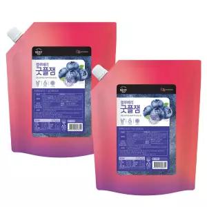 대상 복음자리 블루베리 굿플잼 1kg X 2개 과육 음료 베이커리