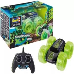 리벨 컨트롤 23509 RC 카 스턴트 몬스터 1080 미니 2.4GHz 4WD 롤오버 기능 리버서블 타이어 및 LED 리모컨