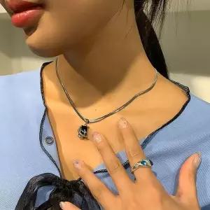 50331350-[아우트66]실버 이니셜목걸이 기본 주얼리 악세서리