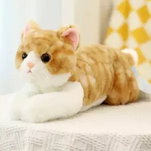 고양이 봉제 콘셉트 인형 동물 귀여운 선물 첫돌 공룡 회색 얼룩 고양이 야옹야옹 30cm