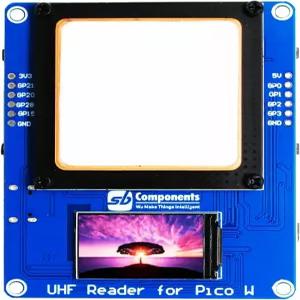 라즈베리 파이 피코 W 기반 초고주파 UHF RFID 리더 1.14인치 TFT 디스플레이를 갖춘 소형 저전력 소비 RPi