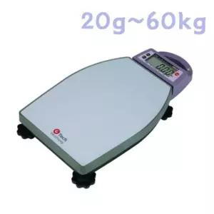 초경량 전자저울 60kg 고중량 디지털 휴대용 정밀저울 (WC43715)