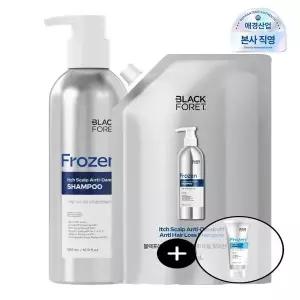 [블랙포레] 비듬케어 탈모샴푸 500ml + 450ml 리필