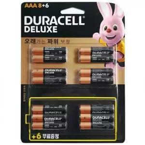 듀라셀 디럭스 AAA 건전지(8P+6P무료증정) 1.5V LR03