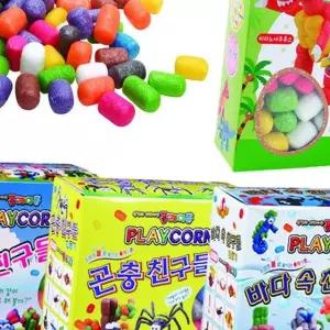 1세트 플레이콘 공룡과 미술만들기재료 미술만들 다문화교육자료 다문화교육키트 친구들 4종 미술수업키트