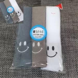 ( )스타월 3개입 색상랜덤 40x80cm 자수수건 오가닉수건 욕실수건 세면수건