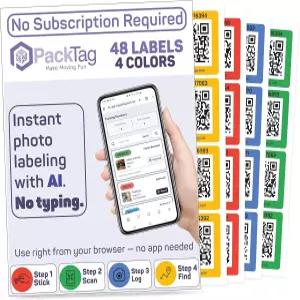 QR 코드 저장 라벨 AI 사진 인벤토리 스마트 홈 정리 및 재고 관리 시스템 앱 필요 없음 iOS Android