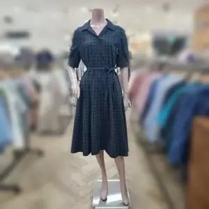 [BCBG] o 스퀘어 체크 원피스 B5C7O602_DG