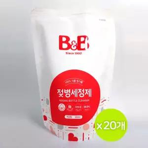 비앤비 젖병세정제 액상형 리필 500mL x 20개 (1박스)