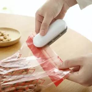 ( )미니실링기 휴대용 비닐 밀봉기 접착기 과자밀봉 일반형 화이트