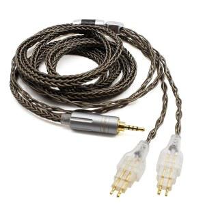 유카무 2.5MM 균형 잡힌 교체 케이블 젠하이저 HD650 HD600 HD660S HD660S2 HD580 HD58X 매스드롭 HD6XX 헤드폰용으로 호환됩니다