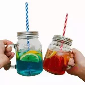 퍼니 카페 유리잔 밀크 저그 컵 에이드잔 600ml