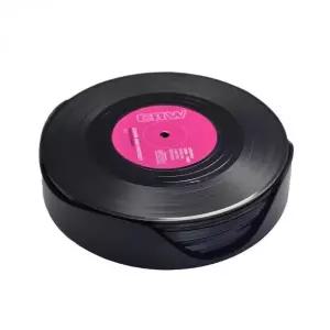 레코드 LP 컵받침 코스터 12P 보관 홀더