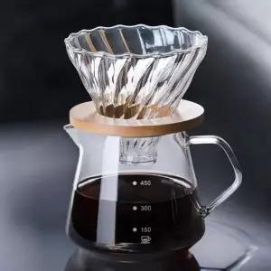 커피서버 600ml 내열유리 눈금 드립 서버 홈카페 추출 용기