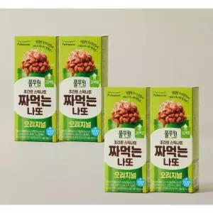 [신세계 가공](강남점)풀무원 짜먹는나또 오리지널 나또간장맛 4개(210g*4ea)[냉동]