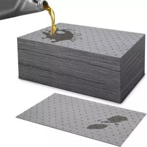 Forcord 120Pcs 9.8 x 13인치 흡수 패드 매트 물 유출 보호 홈 차고 지하실 무게 딤플 교체 자동차