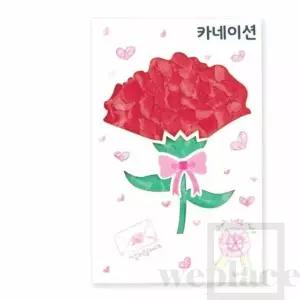 카세이션 카드만들기 (10개) 스승의날카네이션만들기 스승의날카드 카네이션DIY