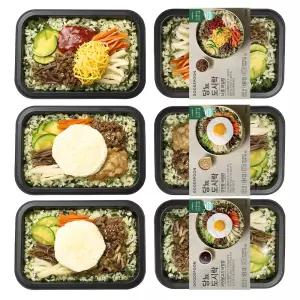 당뇨 식단 비빔밥 도시락 3종 6팩 식사 즉석요리 분식 간편요리 회식 한식