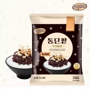 동서 리치스 통단팥 프리미엄 파우치 3kg 빙수팥 간식 발렌타인데이 방과후 화이트데이 선물 학교