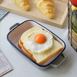 고품질 하이라트 가정용 오븐 용기 에나멜 인덕션 오븐 용기 법랑 베이킹 하이라트 가정용 WFMDMNQ
