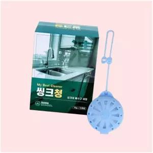 소다스쿨 씽크대 배수구 세정제 씽크청 10개입 4382660