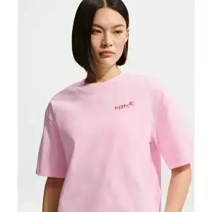 [나이키]스포츠상의 IV3241 663 스포츠웨어 오버사이즈 미드 크롭 티셔츠 W 핑