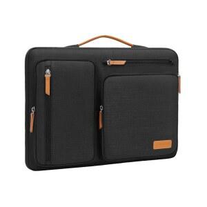 MOSISO 360 보호 노트북 케이스 14인치 14인치 슬리브 hp호환 LENOVO DELL ASUS Acer호환 hp호환 LATITUDE LENOVO 지퍼 포켓 & 핸들 4개 포함 측면 개방형 휴대용 케이스 블랙