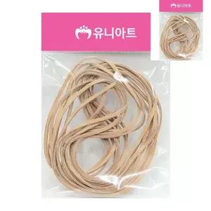 가죽팔찌부자재 목걸이가죽끈 가죽공예끈 베이지 WFOMBTG