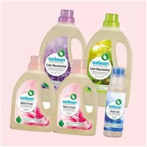 소다산 독일 직 세탁세제 1.5L 2통 라임1+라벤더1 + 울세제 750ml 얼룩제거제 200ml 4381154