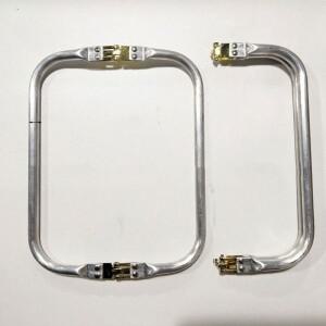 레트로 복고풍 엔틱 가방 부품  하드웨어  DIY 실버 핸드백 액세서리  금속 퍼스 프레임  클러치 걸쇠  키
