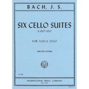 바흐, J.S. - 첼로 모음곡 6곡, BWV 1007-1012 비올라 솔로 밀턴 카팀스 저 인터내셔널