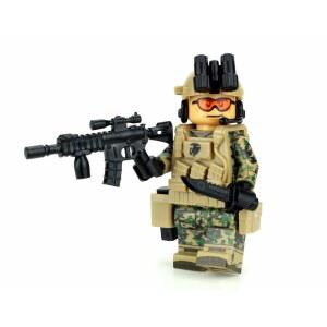 배틀 브릭 정품 6인치 가능한 커스텀 MARPAT 미니피규어 높이의 수집 정찰용 해병대